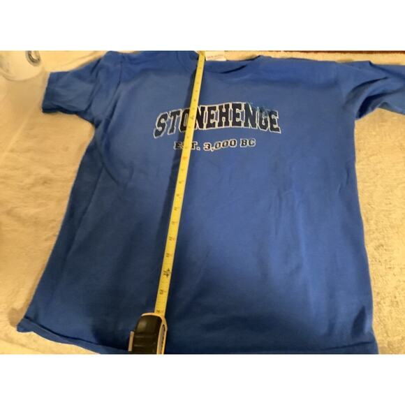 Stonehenge Shirt Boys Large Blue Novelty - Picture 3 of 3